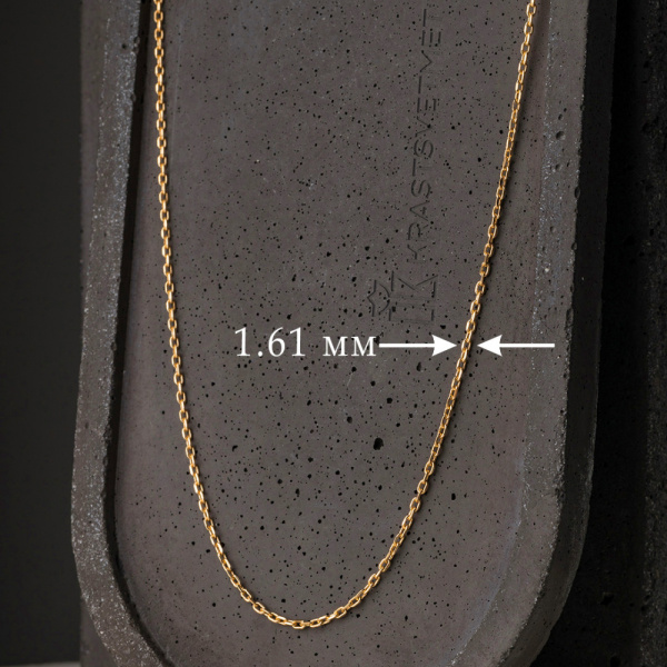 Цепь из желтого золота 585, плетение «Якорь»